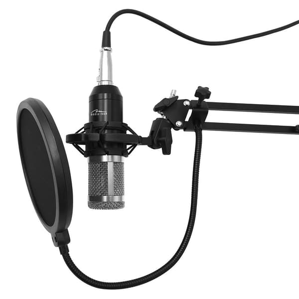Mikrofon med tillbehörssats STUDIO- OCH STREAMINGMIKROFON MT397S