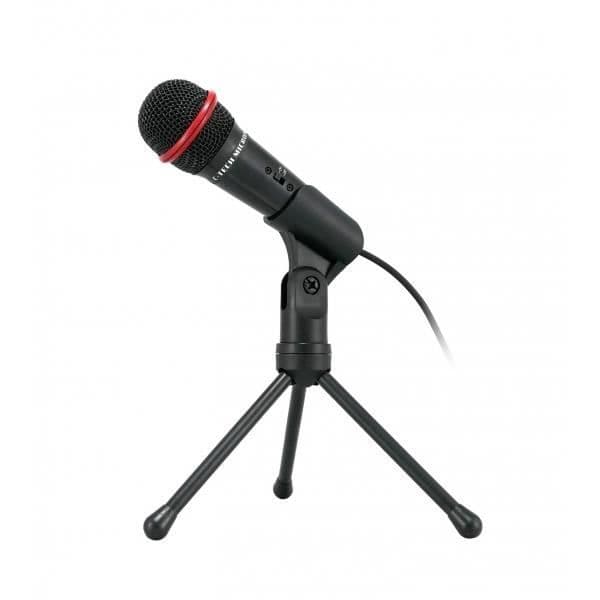C-TECH MIC-01, bordsmikrofon, 50 - 16000 Hz, kardioid, trådbunden, 3,5 mm (1-8"), 2,5 m