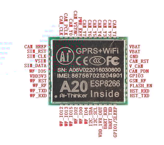 A20 WIFI/GPRS/GSM-modul