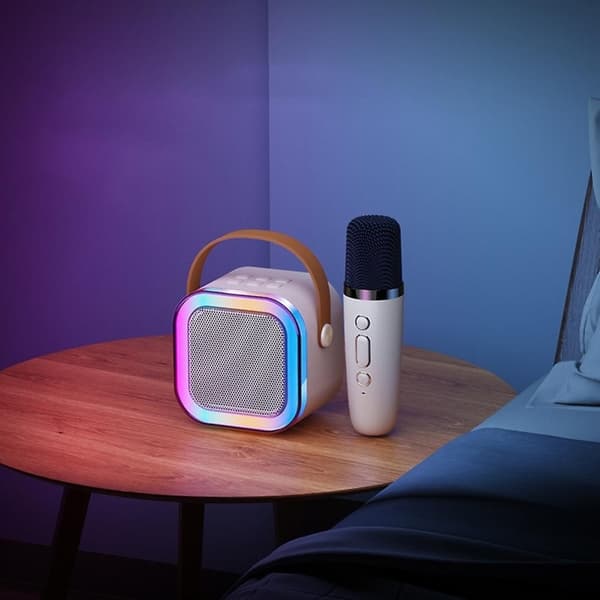 Bærbar Bluetooth Karaoke højttaler med 1 trådløs mikrofon