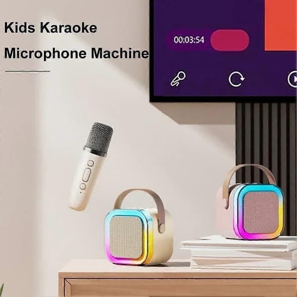 Bærbar Bluetooth Karaoke højttaler med 1 trådløs mikrofon