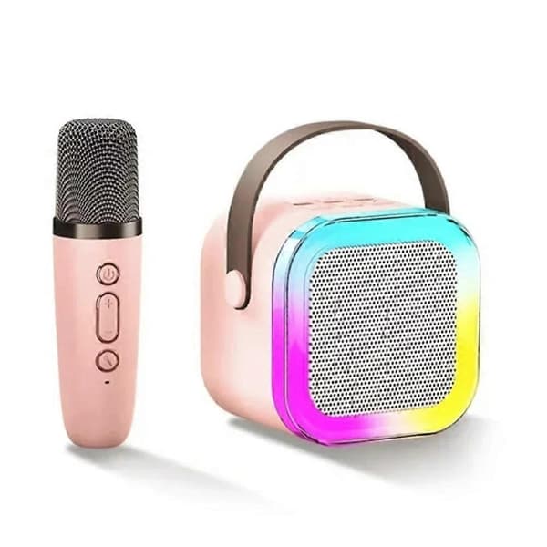 Kannettava Bluetooth Karaoke kaiutin 1 langattomalla mikrofonilla