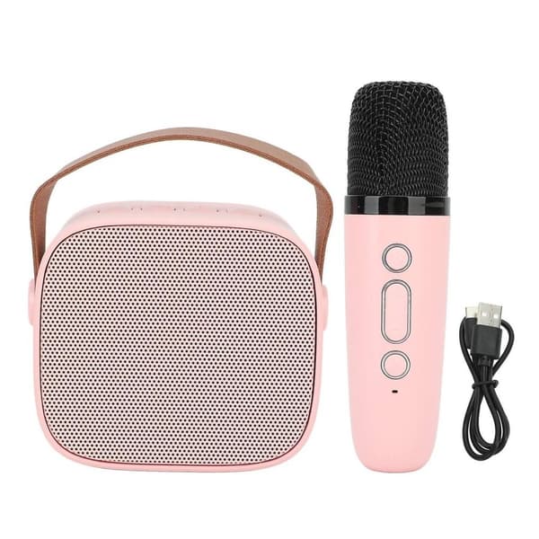 Kannettava Bluetooth Karaoke kaiutin 1 langattomalla mikrofonilla
