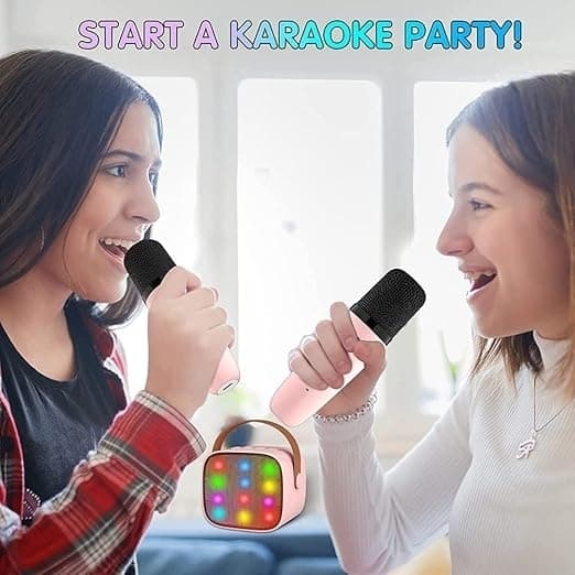 Kannettava Bluetooth Karaoke kaiutin 1 langattomalla mikrofonilla