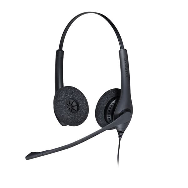 Jabra Biz 1500 Duo USB-headset med kabel - Brusreducering - HD-ljud - Bekvämt