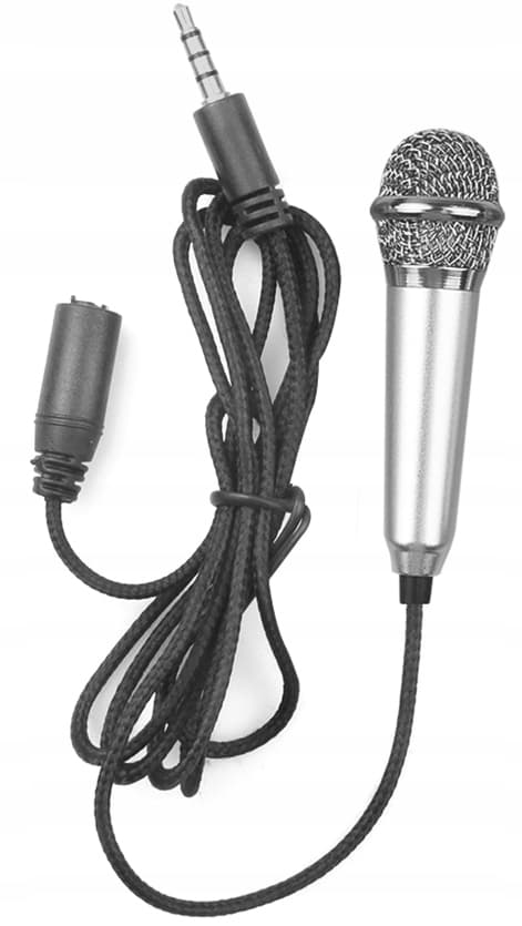 MINI MIKROFON til Karaoke TELEFON Jack 3,5 mm AUX