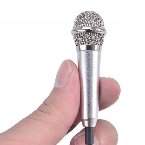 MINIMIKROFON för Karaoke TELEFONUTTAG 3,5 mm AUX