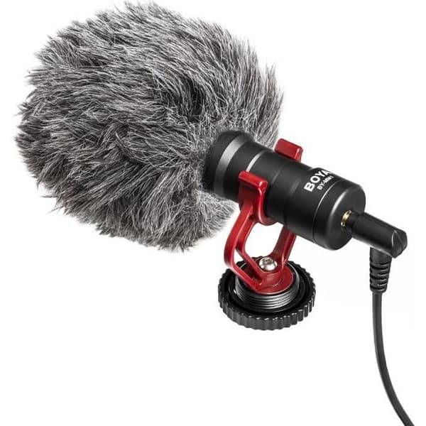 BOYA MM1 Hyper Compact Cardioid kondensatormikrofon - TRS & TRRS utgångskabel