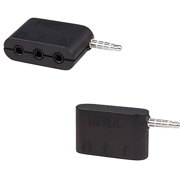 Kopplingsdosa - RODE - SC6 - 2 TRRS mikrofoningångar - 3,5 mm hörlursutgång - Kompakt 5x5x5 cm
