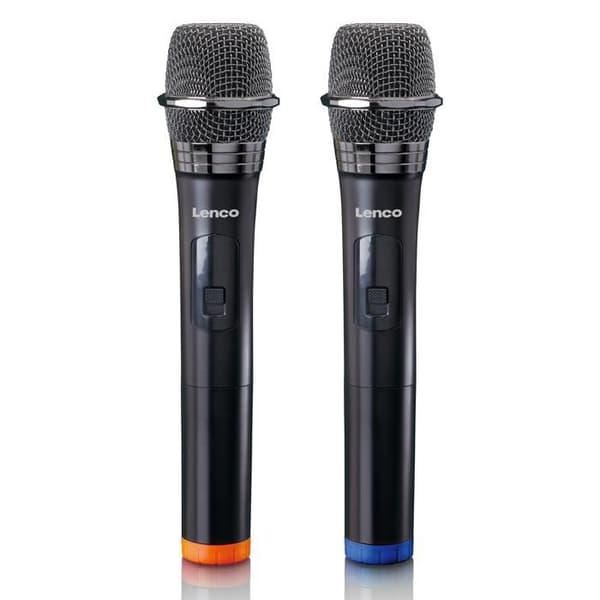 Lenco - MCW-020BK - Set med 2 trådlösa mikrofoner