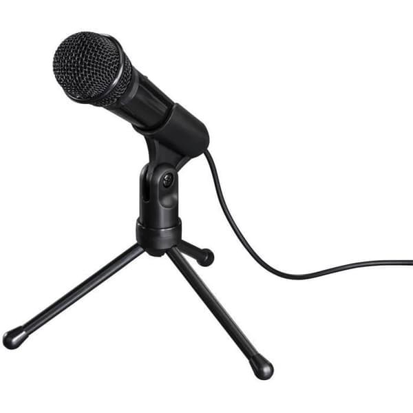 HAMA - Strömmande mikrofon + mini-stativ - MIC-P35 Allround - PC och bärbar dator - 3,5 mm uttag (00139905)