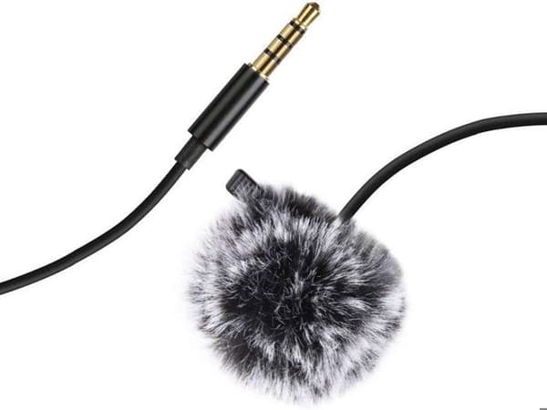 Lavalier-mikrofon - Puluz - PU424 - 1,5 m - 3,5 mm - rundstrålande