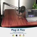 Miniatyrbild 2 av 4: PC Boom Mikrofon Artikulerande USB Cardioid Enkelriktad kondensor - AUGUST REC100 Datormikrofonsats - Shock Mount