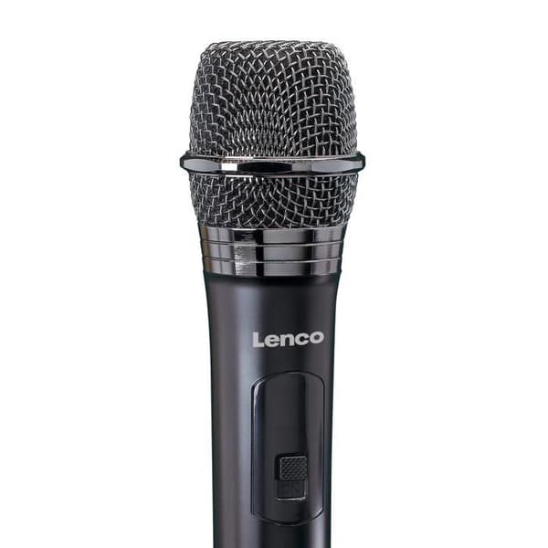 Lenco - MCW-011BK- Trådlös mikrofon med 6,3 mm mottagare