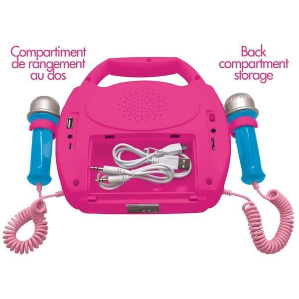 Disney Prinsessa Bluetooth-kaiutin - LEXIBOOK - Valotehosteet, mikrofonit, ladattava akku