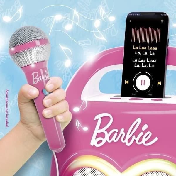 Speciell Bluetooth-högtalare för musik och karaoke med Barbie - LISCIANI -