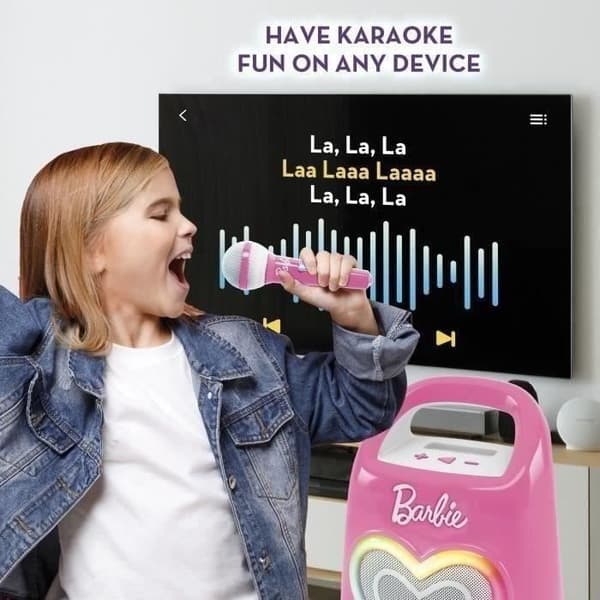 Speciell Bluetooth-högtalare för musik och karaoke med Barbie - LISCIANI -