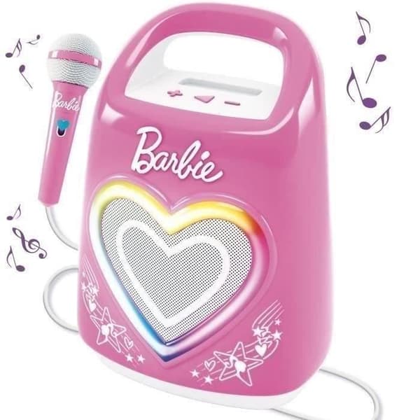 Speciell Bluetooth-högtalare för musik och karaoke med Barbie - LISCIANI - Rosa, Vit