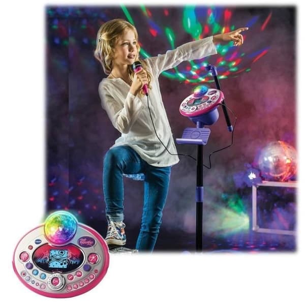 VTECH - Kidi Superstar Ljusshow Rosa - Mikrofon Karaoke
