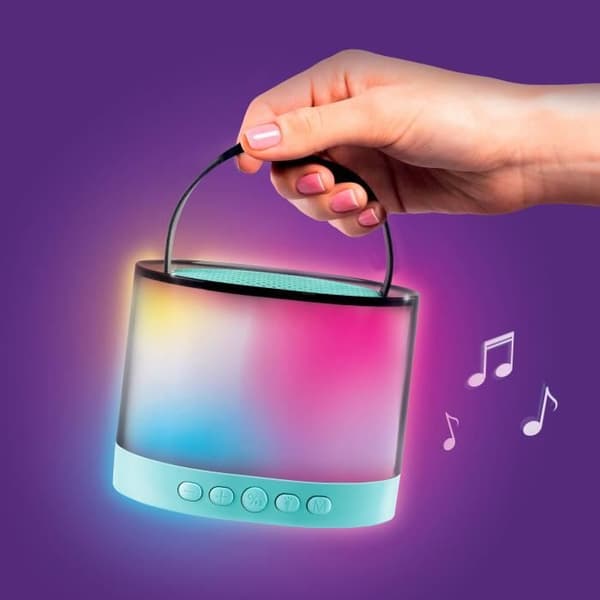 Canal Toys - Musiikinluontilaite - Minikaraokeasema - Valaiseva kaiutin kahdella langattomalla mikrofonilla - INF 044