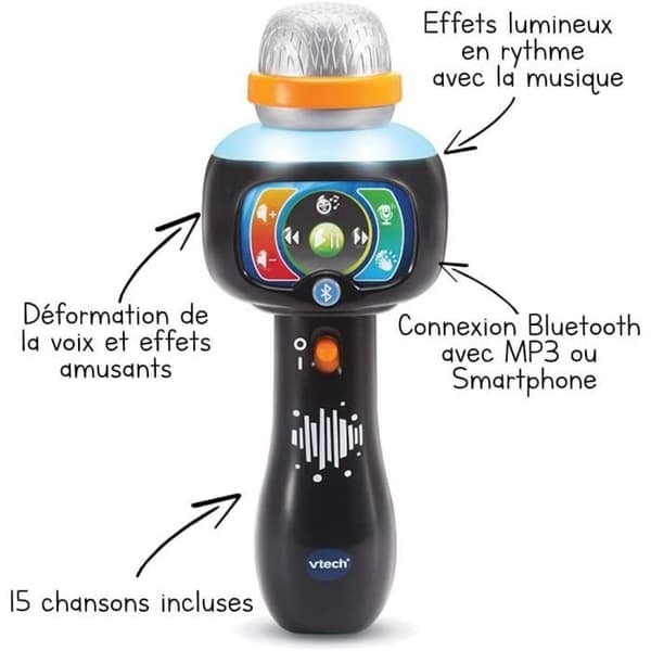 Lasten mikrofoni - VTECH - Super Micro Magic'Fun - Bluetooth ja äänitehosteet