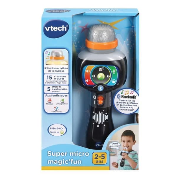 Lasten mikrofoni - VTECH - Super Micro Magic'Fun - Bluetooth ja äänitehosteet