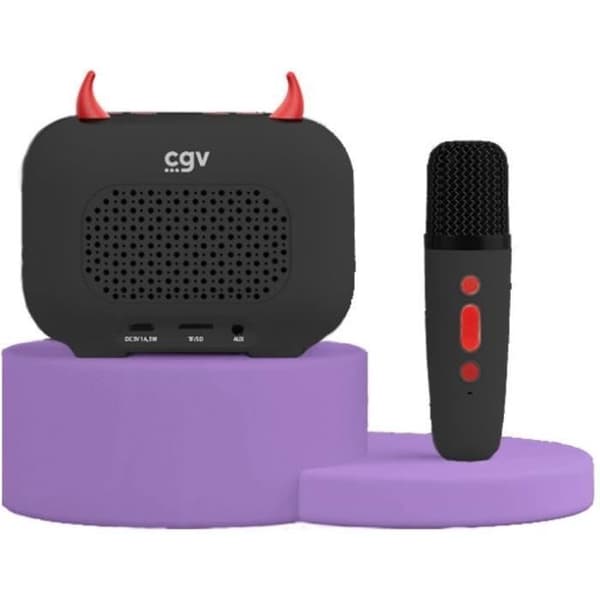 Karaoke Kit / Bluetooth Højttaler & Trådløs Mikrofon - Vilkår og betingelser - DIABLO, Magiske Stemmeeffekter, 8 Timers Batterilevetid, USB Opladning
