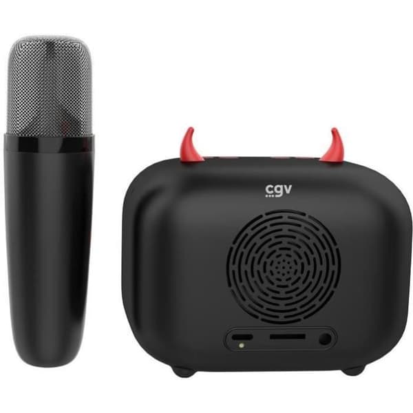 Karaoke Kit / Bluetooth Højttaler & Trådløs Mikrofon - Vilkår og betingelser - DIABLO, Magiske Stemmeeffekter, 8 Timers Batterilevetid, USB Opladning
