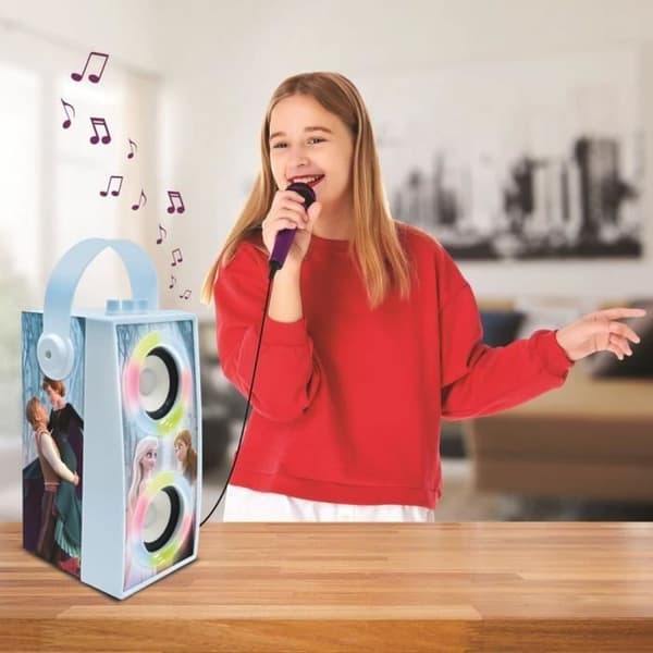 Lasten karaoke-kaiutin - LEXIBOOK - Frozen - Bluetooth V5.0 - Valotehosteet