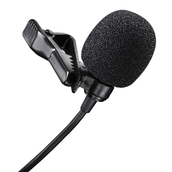 walimex Lavalier, smartphonemikrofon, 35 - 18000 Hz, rundstrålande, trådbunden, 3,5 mm (1-8"), 1,2 m