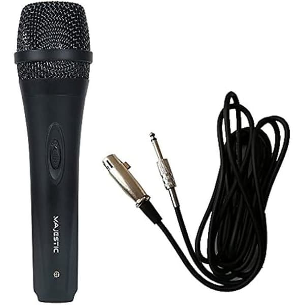 Dynamisk enriktad mikrofon - MAJESTIC - MIC 620 - 6,35 mm kontakt - 2,9 m kabel - Svart