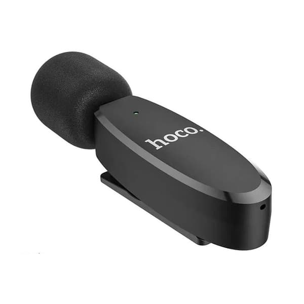 Hoco - Trådlös Lavalier Mikrofon Crystal (L15) - Lightning, 80mAh - Svart