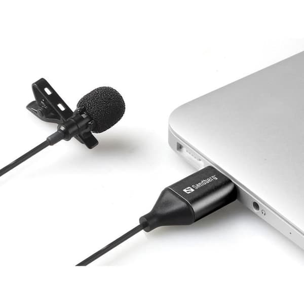 SANDBERG STREAMER USB-KLÄMMIKROFON (126-40)