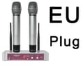 Miniatyrbild 1 av 2: Trådlös mikrofon, dubbla handhållna, UHF-teknologi, Silver-2(5104)
