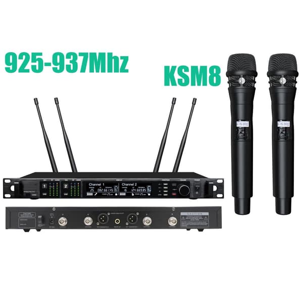 Professionelt trådløst mikrofon sæt, dynamisk transducer, superkardioid mønster,KSM8 900MHz