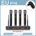 Miniatyrbillede 2 af 2: Trådløst håndholdt mikrofon system, 30m arbejdsafstand, IR automatisk frekvensjustering,FB-U200-EU-1