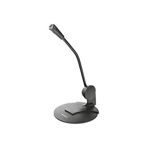 Mediacom MIC020 Mikrofon Svart Hög Känslighet Flexibelt Design för Videokonferenser