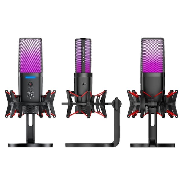 INF Dual Mode Trådløs Kablet Gaming RGB Mikrofon