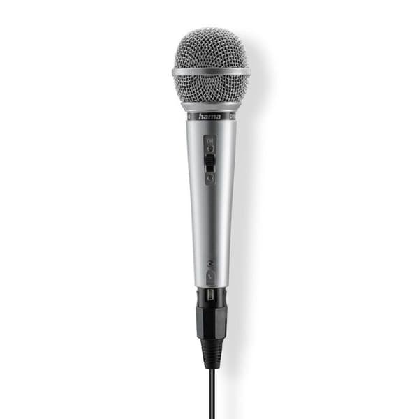 Dynamisk mikrofon "Jam Star", 3 m jackkabel + adapter, on/off.
