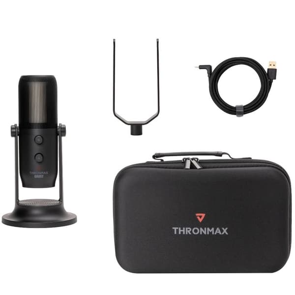 Mikrofon Thronmax MDrill Ghost RGB USB - Svart