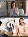 Miniatyrbillede 9 af 10: Trådløs Lavalier med LED-skærm – Mini Lavalier Mic til iPhone/Android, perfekt til video, vlog, TikTok, YouTube