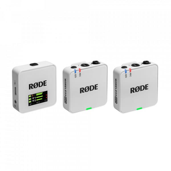 Rode Wireless GO 3 trådlöst mikrofonsystem, vitt