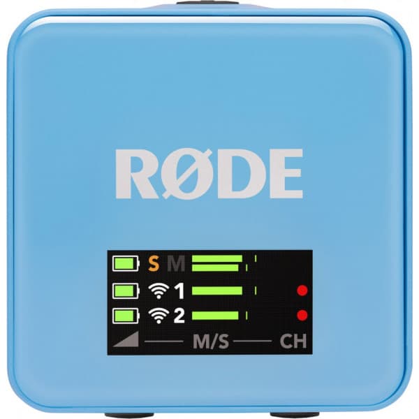 Rode Wireless GO 3 trådlöst mikrofonsystem, blå
