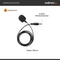 Miniatyrbild 4 av 4: walimex Lavalier, smartphonemikrofon, 35 - 18000 Hz, rundstrålande, trådbunden, 3,5 mm (1-8"), 1,2 m