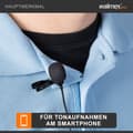 Miniatyrbild 2 av 4: walimex Lavalier, smartphonemikrofon, 35 - 18000 Hz, rundstrålande, trådbunden, 3,5 mm (1-8"), 1,2 m