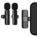 Miniatyrbillede 2 af 7: OBOSOE 2-Pak - Lavaliermikrofon til mobil - Trådløs - USB-C