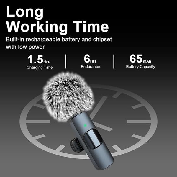 OBOSOE Trådløs Lavalier-mikrofon - Lightning & USB-C – Minimikrofon til iPhone/Android, video, TikTok, Vlog, YouTube