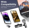 Miniatyrbillede 7 af 9: OBOSOE Trådløs Lavalier-mikrofon - Lightning & USB-C – Minimikrofon til iPhone/Android, video, TikTok, Vlog, YouTube