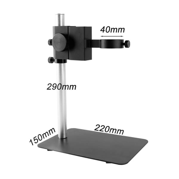 13MP 1-130X HDMI VGA högupplöst elektroniskt digitalt mikroskop kit med 56 LED-ringljus/stativ med bas, Typ C monteringslins