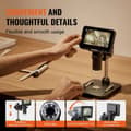 Miniatyrbild 6 av 7: 50-1000X 0-50mm fokusområde digitalt mikroskop med foto/videofunktion, 4,3" skärm, stödjer PC-anslutning, genomtänkta detaljer